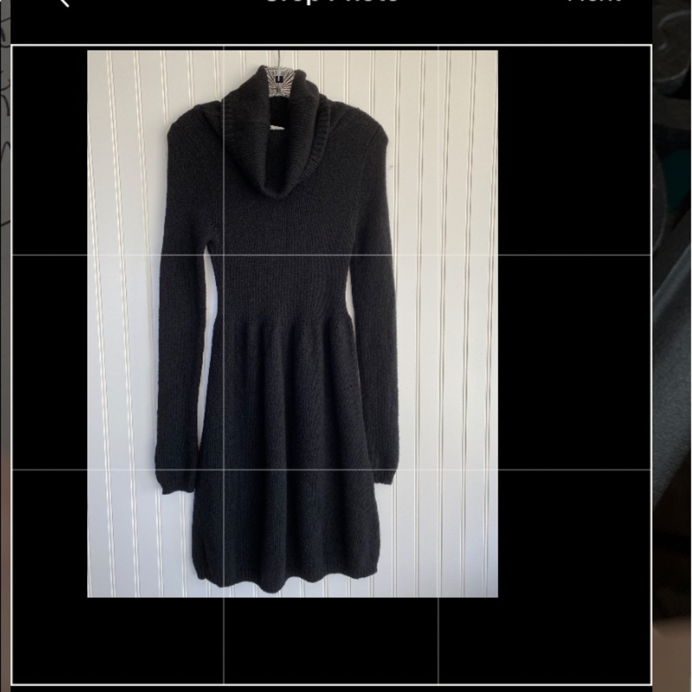 Vince black knit turtleneck dress SIZE MEDIUM